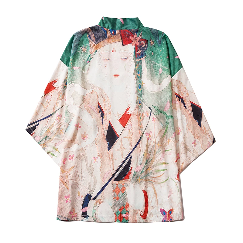

Kimono Cardigan Men Women Japanese Obi Yukata Haori Samurai Traditional Japanese Clothing кимоно японский стиль