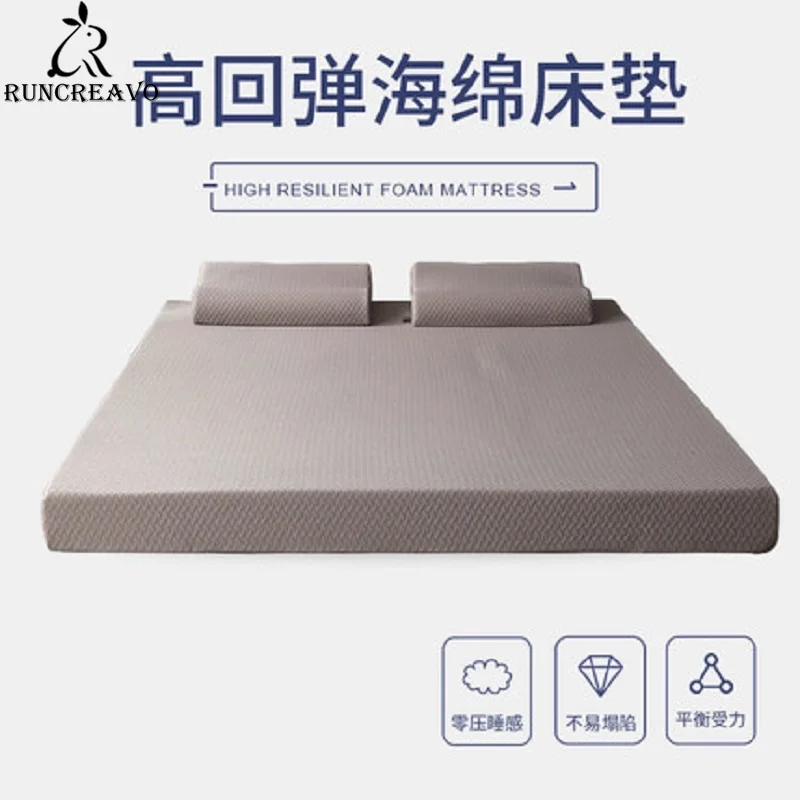 

Can Customized Natural Foam Mattress Comfortable Slow Rebound Tatami 3/5/10cm Thickness King Queen Full Size Student Mat