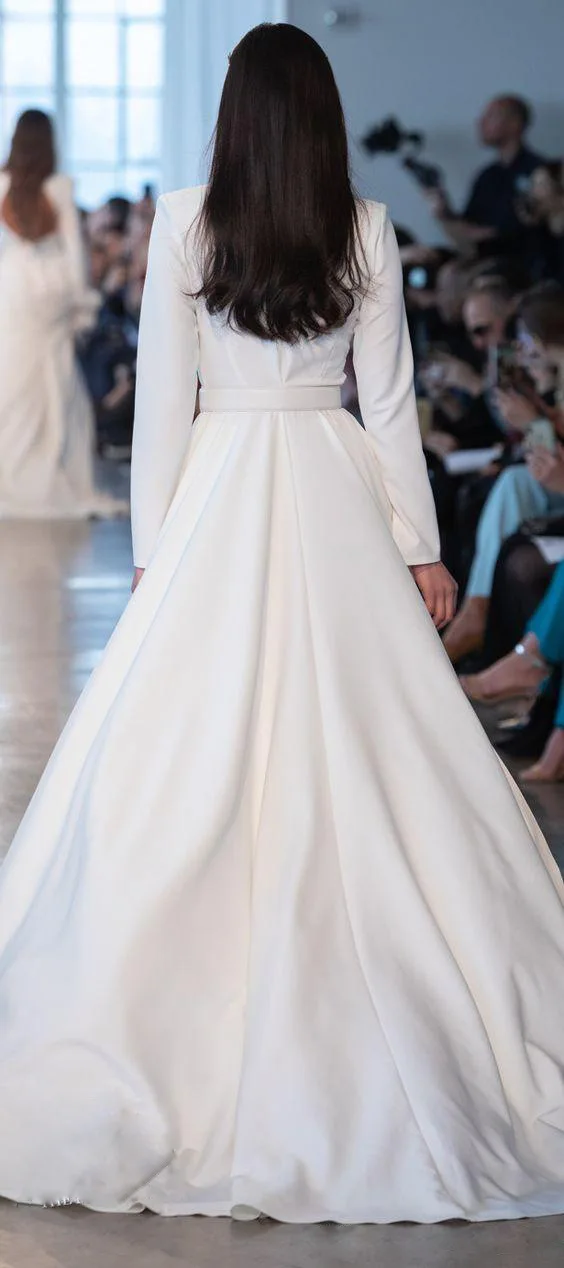 

White Sexy Bodycon Jumpsuit Romper Women Long Sleeve Bodysuit Elegant V-Neck Overalls Jumpsuits Women Autumn jumpsuit 2019