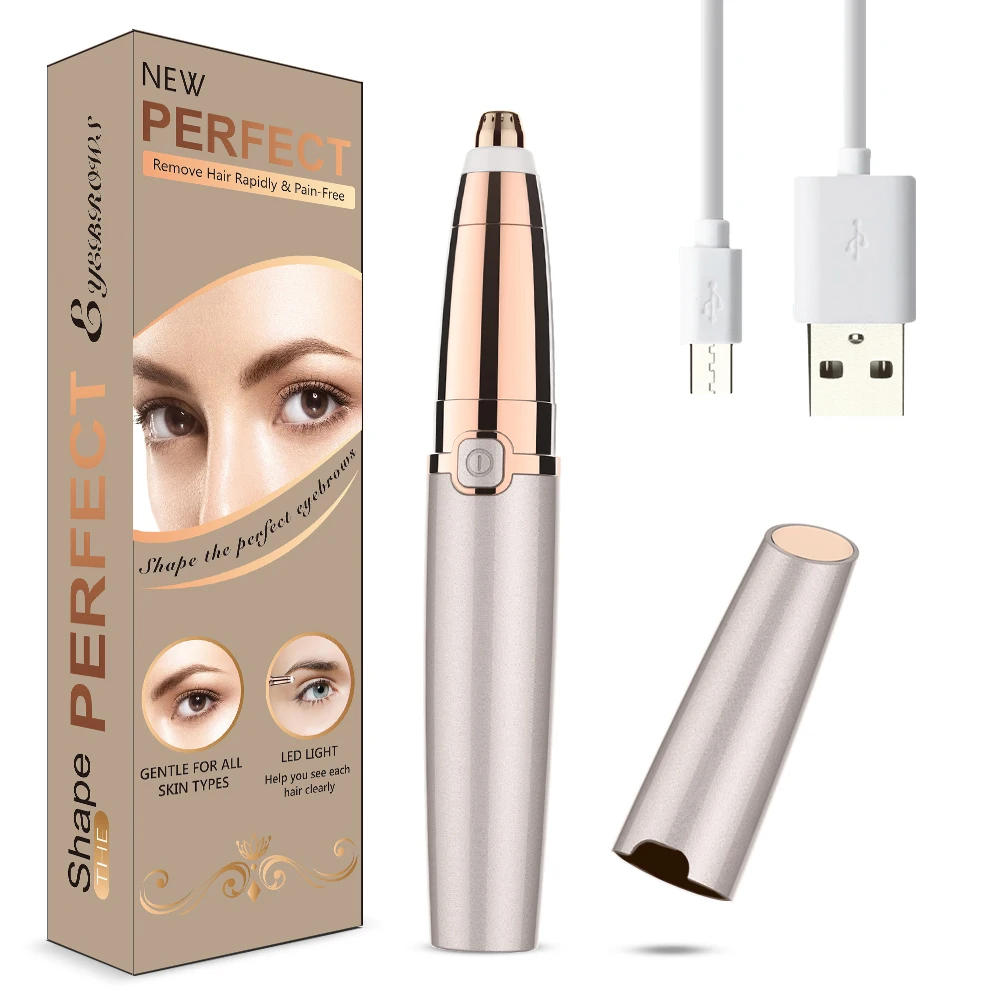 Перезаряжаемый триммер для бровей электронная Бритва губ рук тела лица удаления