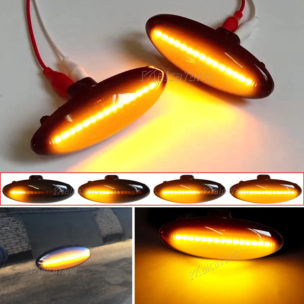 

Динамический светодиодный поворотный сигнал, боковые габаритные огни, индикатор, поворотные огни для Toyota Yaris Mk2 P9 Corolla Auris Mk1 E15 RAV4 Mk3