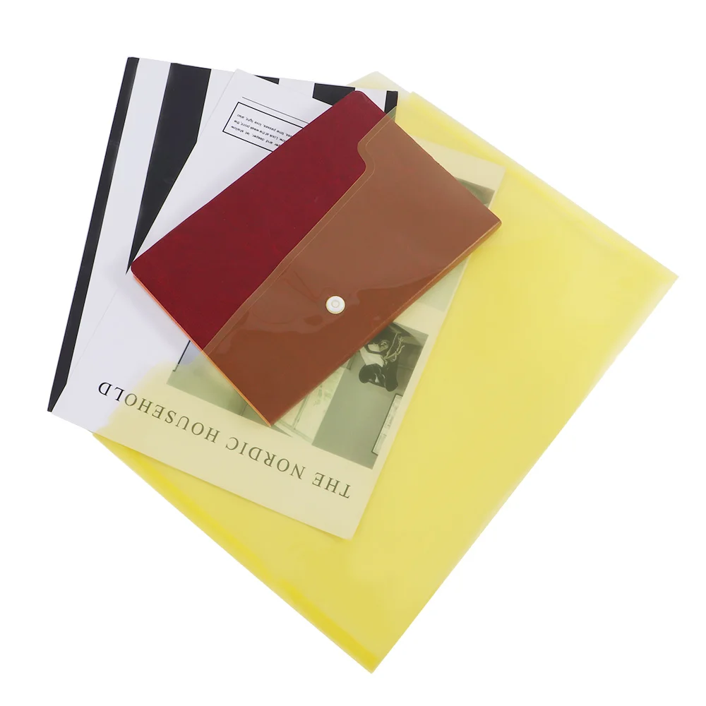 Прозрачный пакет для документов 12 шт./компл. A4 водонепроницаемый органайзер