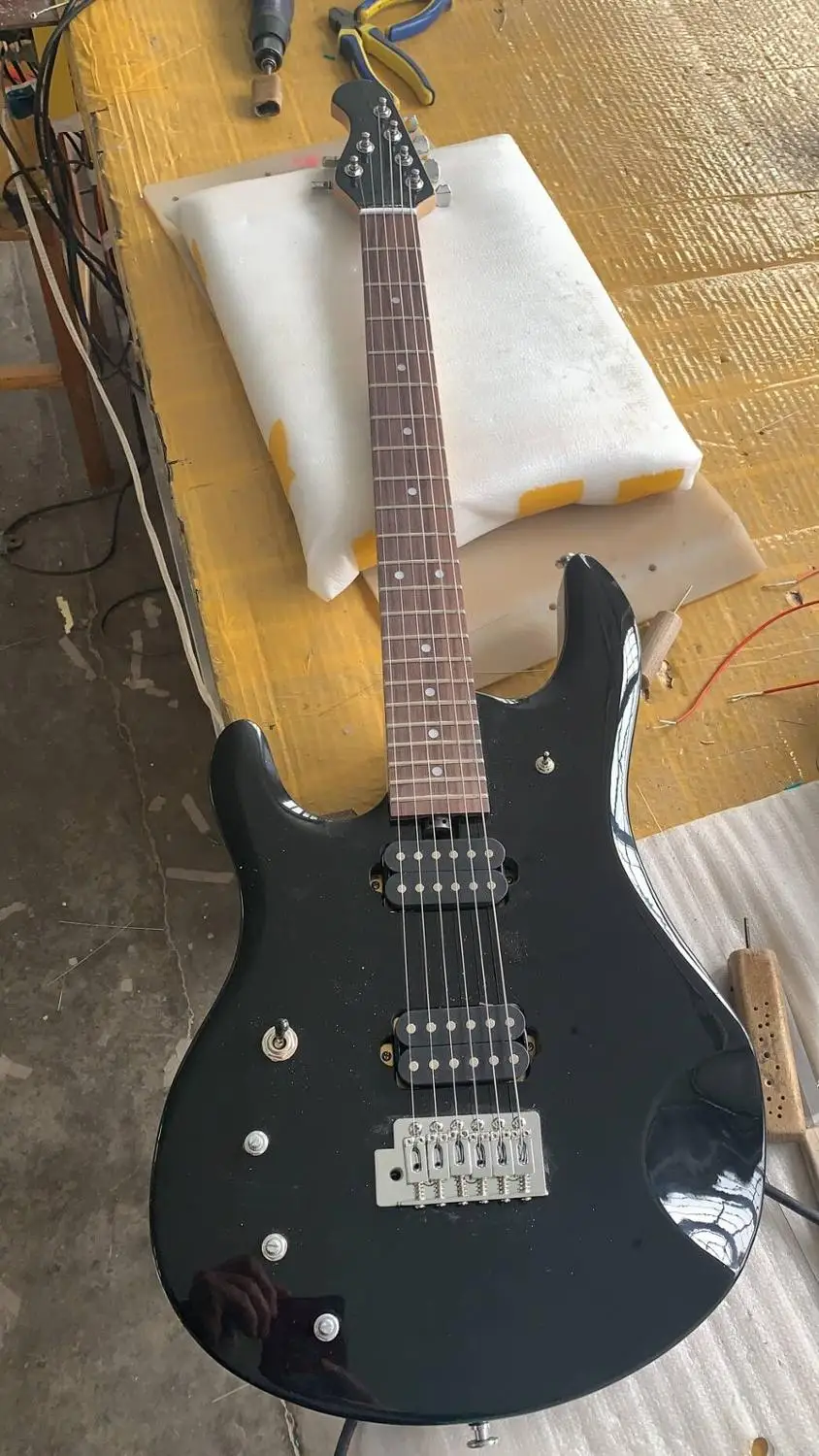 Оптовая продажа новая электрогитара для левшей музыкальной гитары черного цвета