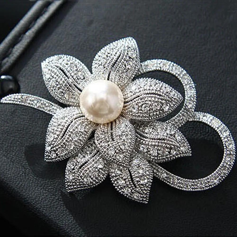 Высокое качество Винтаж Стиль родием Ясно Австрийские кристаллы искусственный