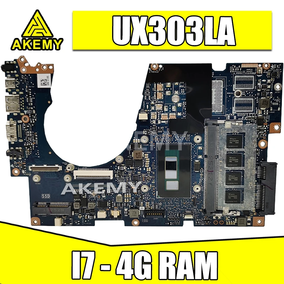 UX303LA для For Asus UX303LN UX303LNB UX303 UX303L Материнская плата ноутбука REV2.0 I7 процессор 100%