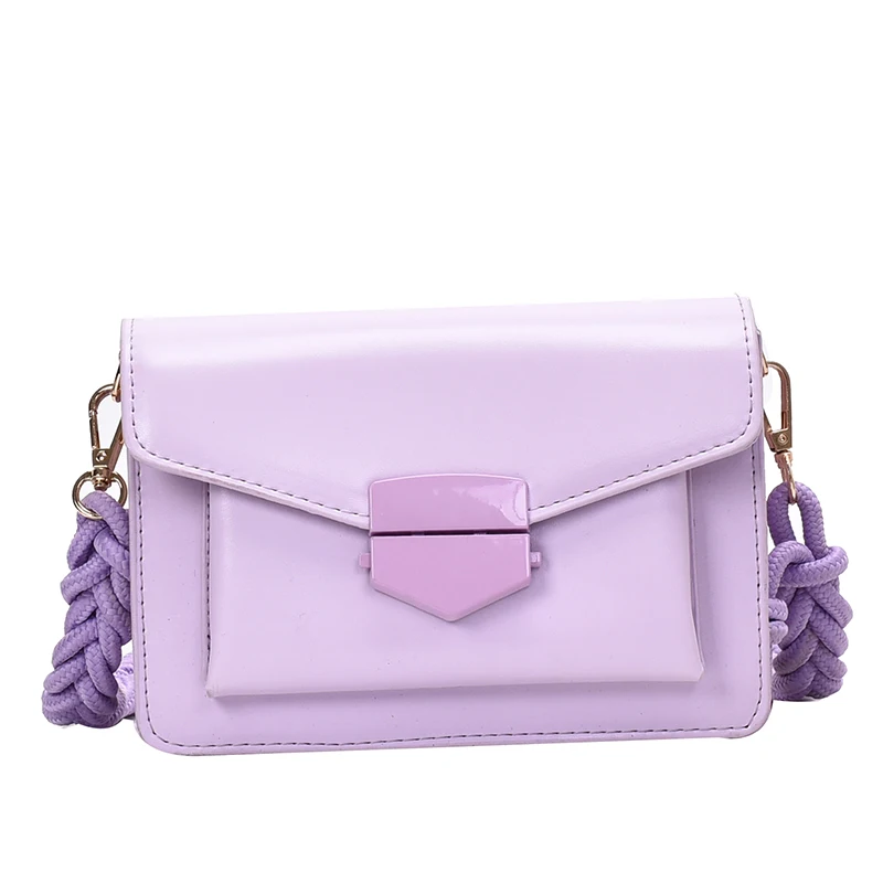 Плетеные дизайнерские маленькие сумки через плечо из искусственной кожи для