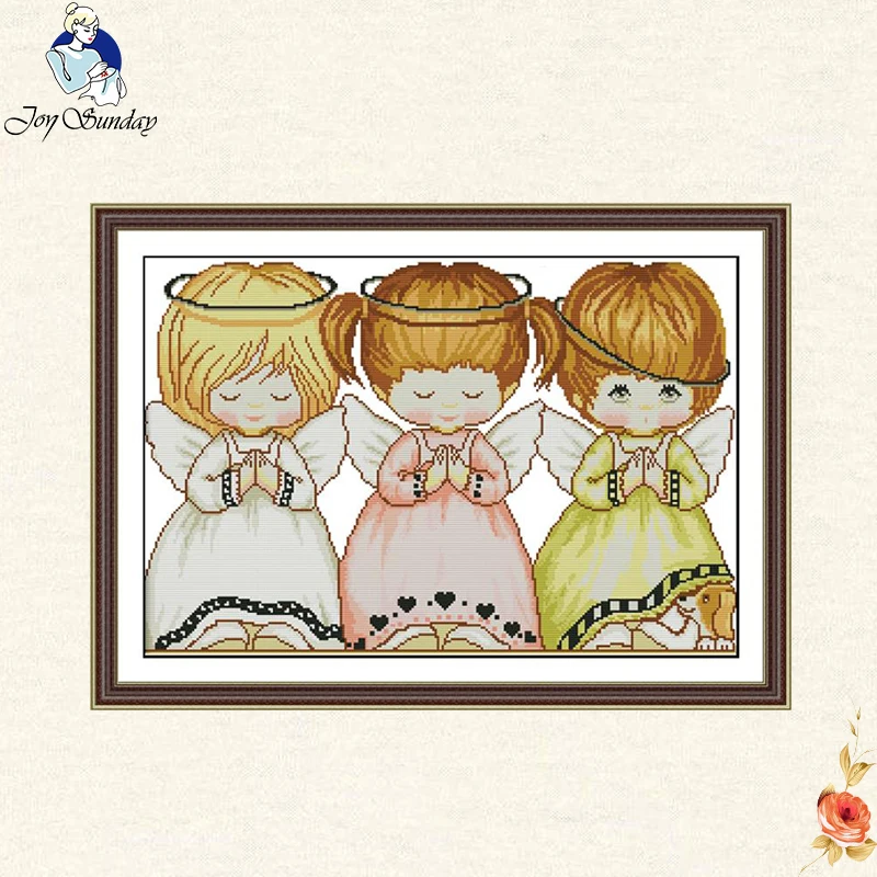 Набор для вышивки крестиком Joy Sunday Baby Angel 11CT 14CT DMC оптовая продажа своими