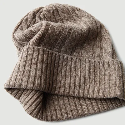 Комплект из трех предметов кашемировая шапка шарф перчатки вязаная теплая