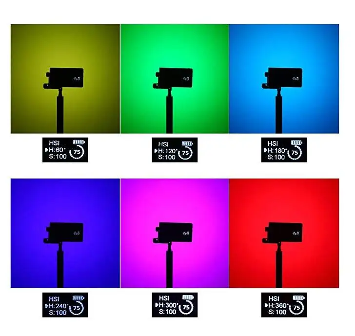 Болинг BL-P1 RGB светодиодный видео светильник 2500K-8500K с регулируемой яркостью для