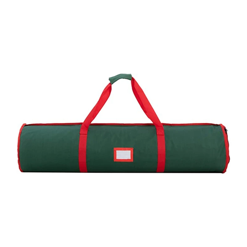 Bolsa de almacenamiento de papel de regalo para Navidad, contenedor organizador de rollos de papel de tela Oxford para regalo de vacaciones, accesorios de Navidad-0