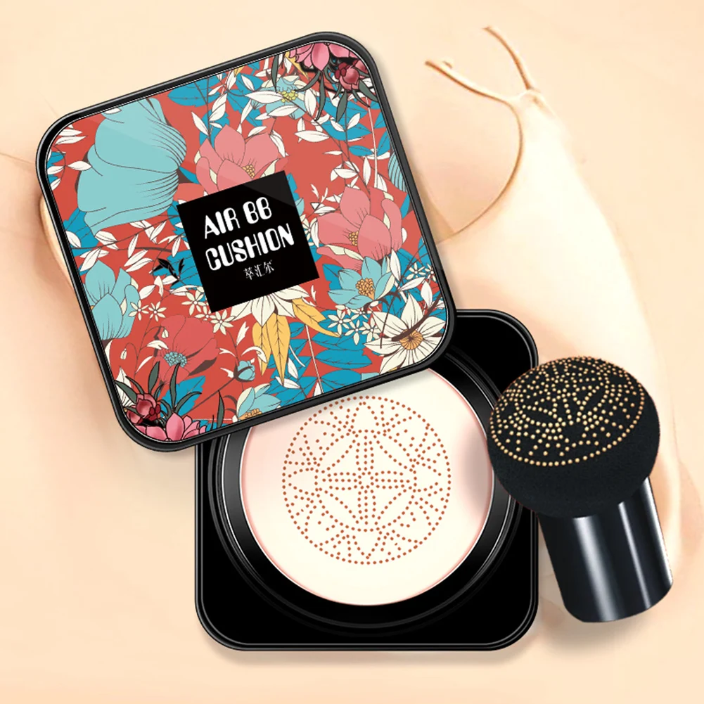 

Mushroom Head BB Air Cushion Foundation Cream Natural CC Cream Concealer Whitening Makeup Cosmetic Waterproof Brighten Face Base
