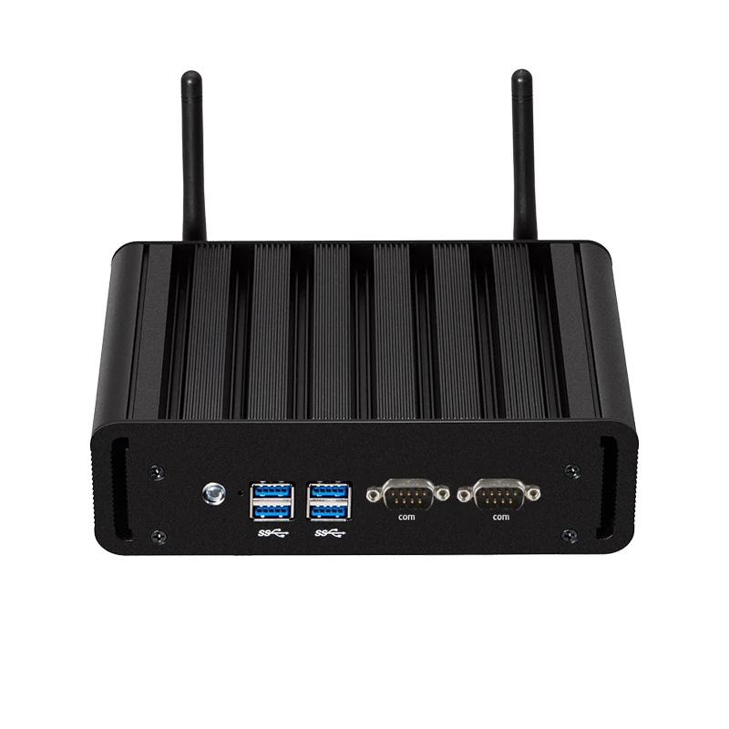 Fanless Mini PC Intel Core i3 i5 i7 Celeron J4125 2x COM RS232 2x Gigabit Ethenret HDMI VGA 4*USB3.0 WiFi Windows 10 Linux