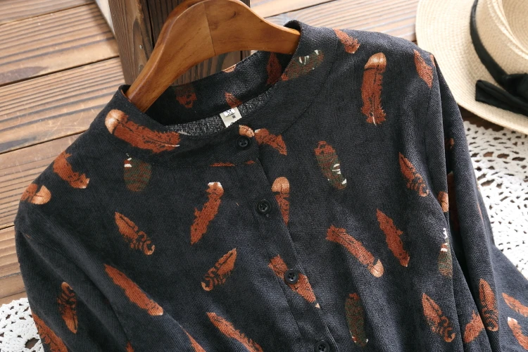 Весенне-осенние женские платья Sennu's новое вельветовое платье средней длины с