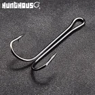 Рыболовные крючки Hunthouse, длинные, из высокоуглеродистой стали, с двойным крючком, разных размеров, с мягкой приманкой, 2020