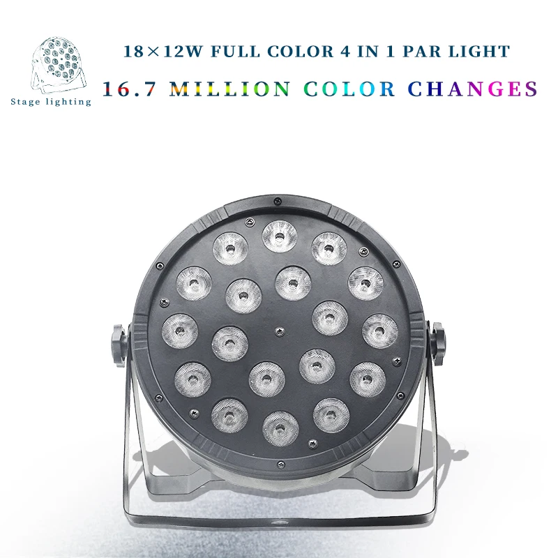 

18x12W RGBW 4in1 Led Par Light 18*12w With Remote Control DMX512 Disco Lights Stage DJ Equipment Wedding Disco Stage Lighting