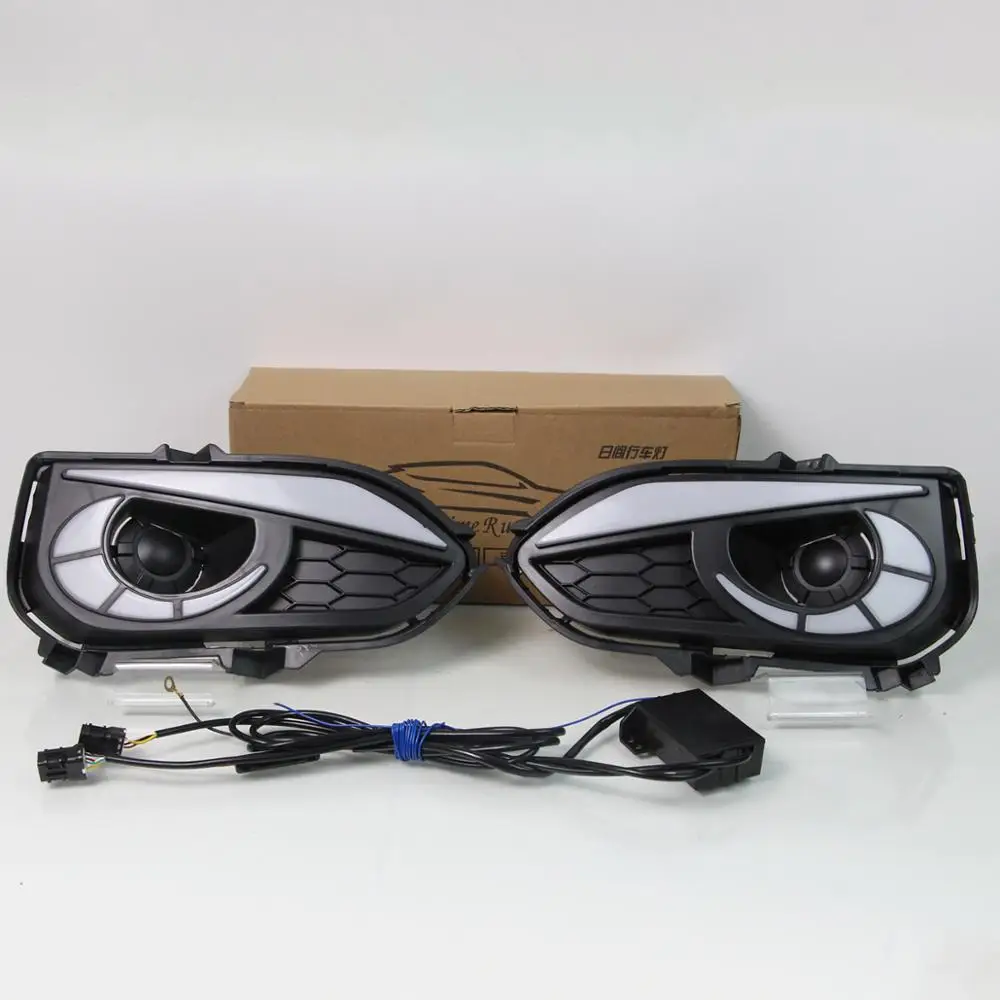 

Super Power Supply 12v Car Led For Honda Fit Or Jazz 2017 - 2018 With Yellow BLUE Light