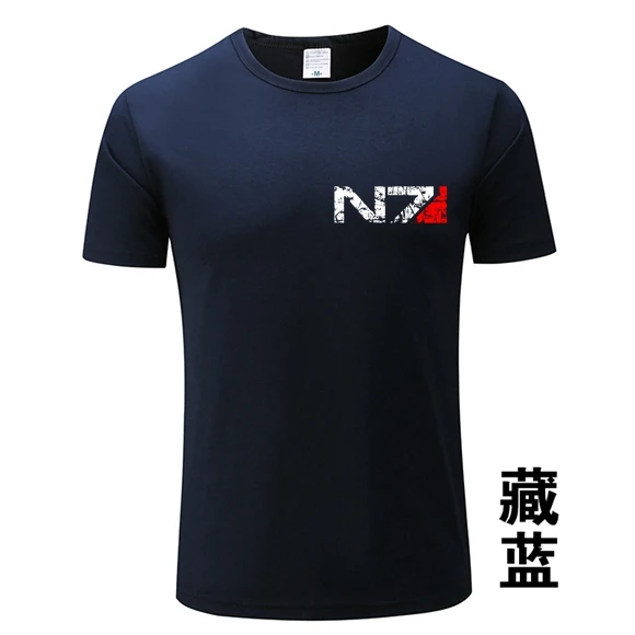 Новинка 2021 игровая футболка N7 Mass Effect 3 для мужчин и женщин с эмблемой женская
