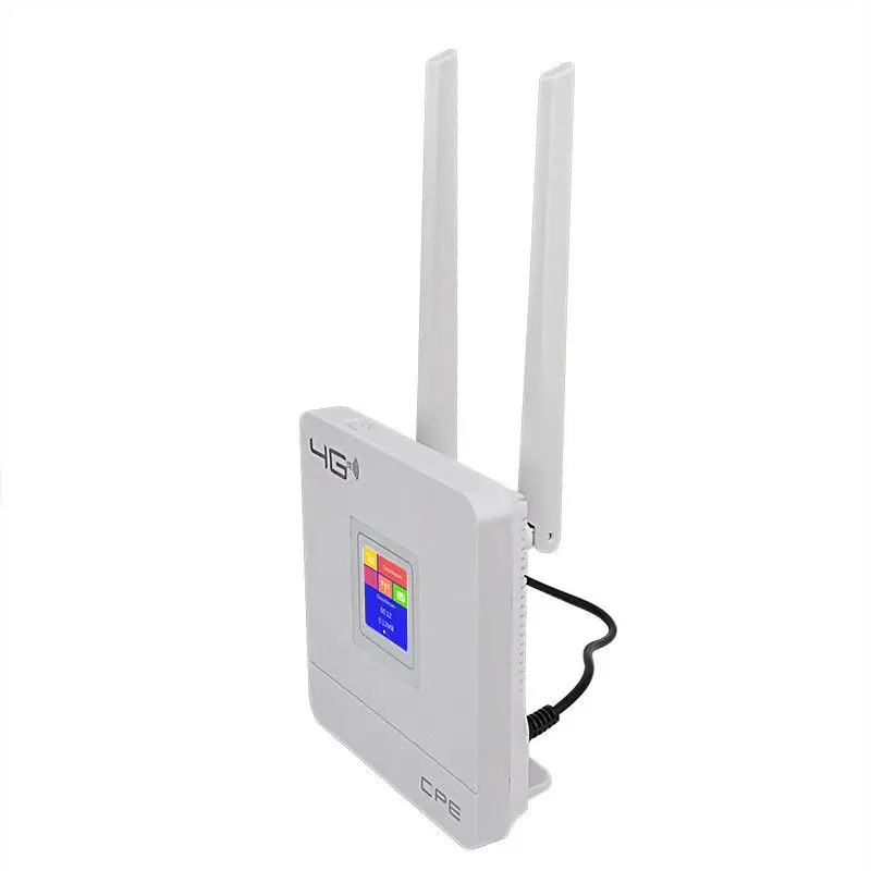 Wireless CPE 4G Wifi Router Portable Gateway FDD TDD LTE WCDMA GSM Global Unlock External Antennas SIM Card Slot WAN/LAN Port