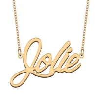 necklace with name jolie for his her family member best friend birthday gifts on christmas mother day valentines day
