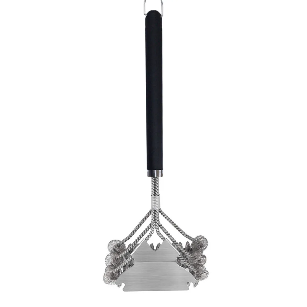 

Barbeque Grill Scraper Wire Brush BBQ Grill Portable Extra Wide Scraper Clean Brush with Long Handle