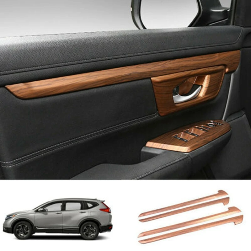 

Armrest Decorative Strip CRV Door Edge Electroplating Anti Scratch Bright Strip Modification Accessories for 17-21 CRV