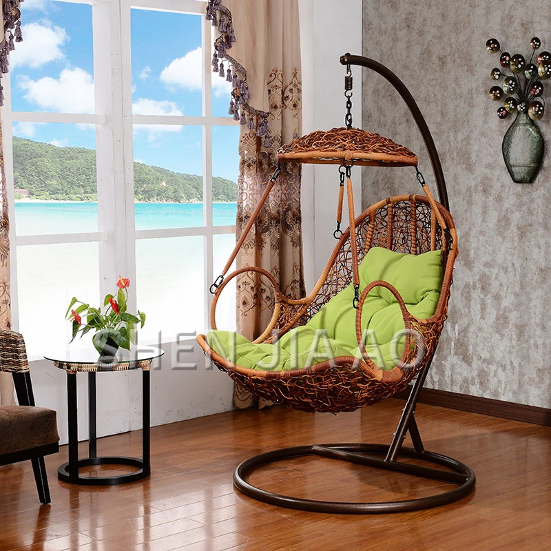 Ротанговое кресло качалка взрослая подвесная Съемная Балконная корзина