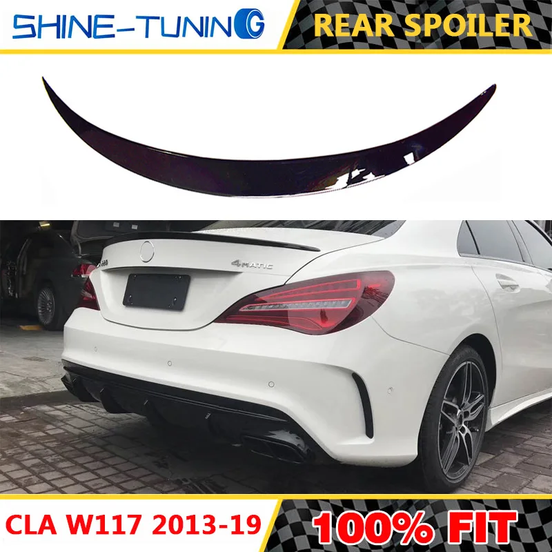 Спойлер CLA CLA45 W117 C117 задний спойлер из АБС-волокна для багажника и крыльев cla 200 250 260