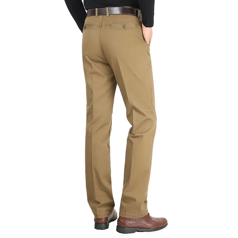 Брюки мужские прямые хлопковые 7 цветов цвета хаки |
