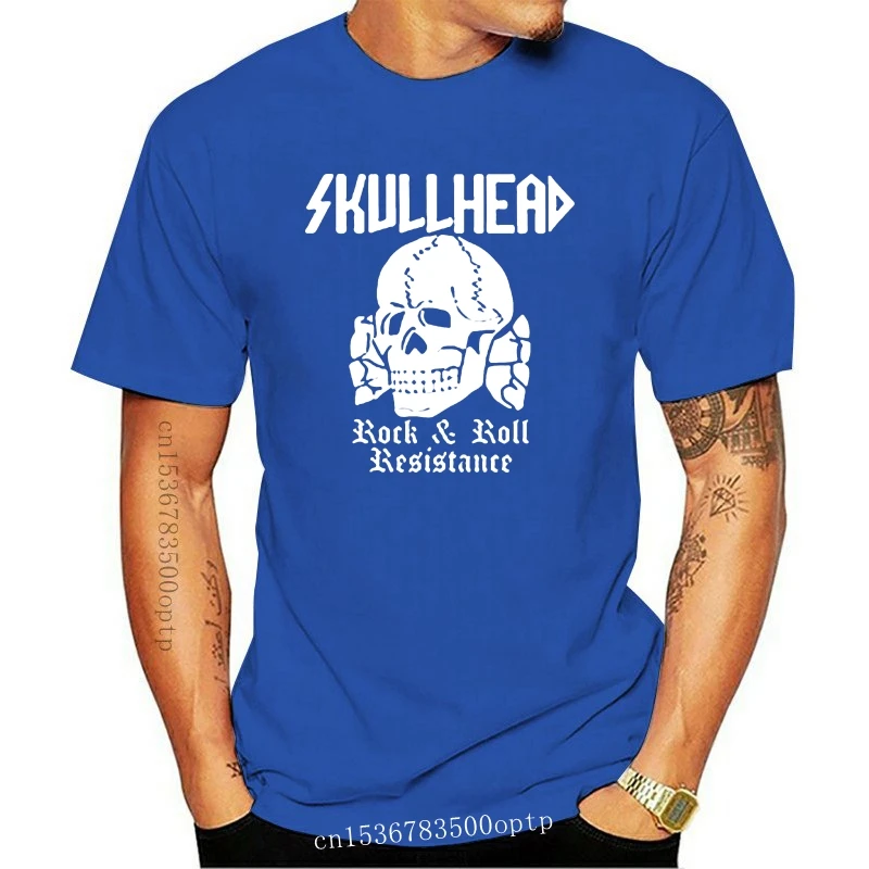 

New Rock & Roll Resistance Totenkopf Skull Men Factory Printed T-Shirt 2021 2021 fashion cotton short sleeve brand male tops clo