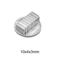 20500pcs 10x4x3 rare earth magnet strong n35 10mm x 4mm block magnets 10x4x3mm permanent neodymium magnet sheet 1043 mm