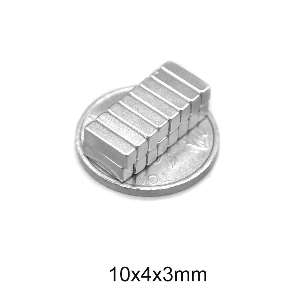 Редкоземельные магниты 10x4x3 20 ~ 500 шт. мощные блочные N35 10 мм x 4 постоянные