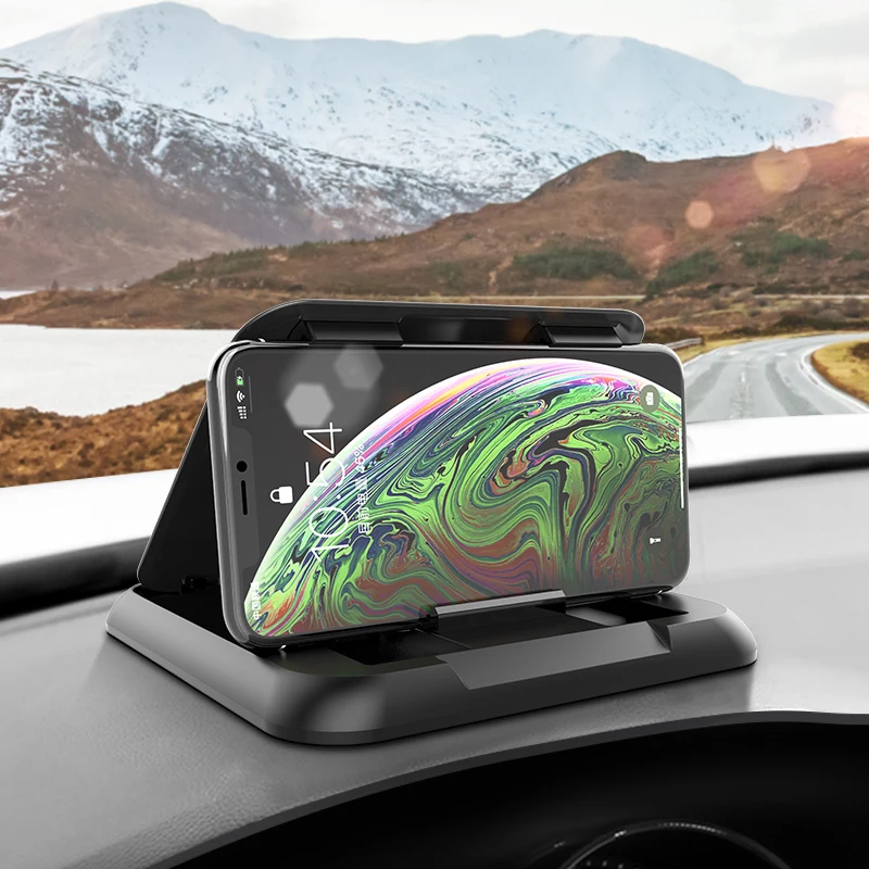 carbon fiber car phone holder dashboard universal 3 to 6 5 inch mobile phone clip mount bracket for iphone xr xs max gps stand free global shipping