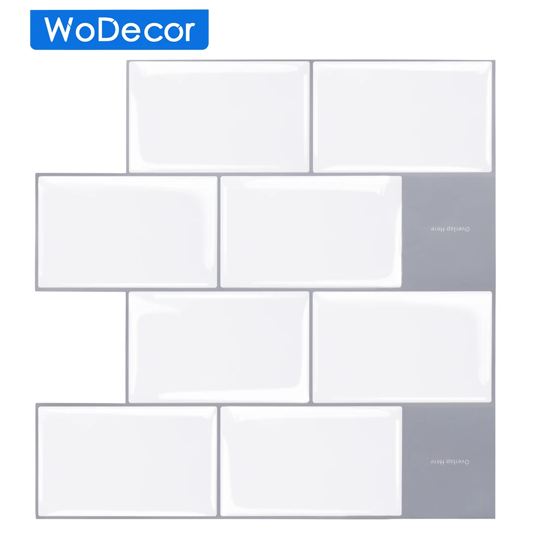 

WODECOR (12*12INCH)Peel And Stick Toilet Backsplash,Restaurant Decoration Waterproof Wall Tiles, Merchandise Store Decoration