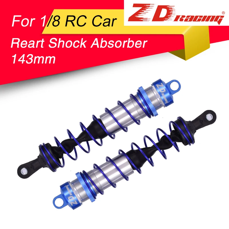 143mm Rear Blue 2 шт. ZD демпфер подвеска гонки 120/143 мм передний/задний амортизатор для 1/8 JLB HSP HPI Redcat Hobao RC автомобиль грузовик багги Truggy - Цвет: 143mm Rear Blue