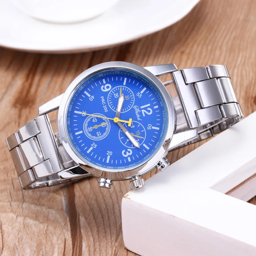 

Men Luxury Brand Steel Quartz Watch Analog Male Fashion Casual Sports Calendar Wristwatch Hot Sell Clock Relogio Masculino