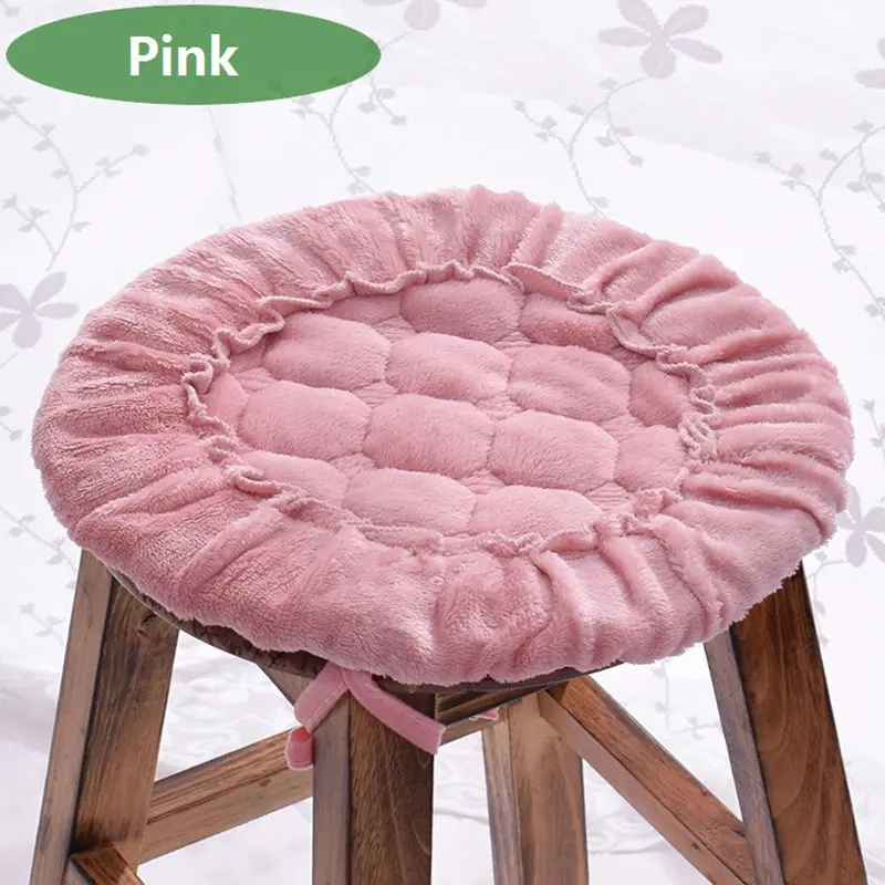 Круглая подушка для сиденья Farley бархатная теплая барного стула толстая Мягкая