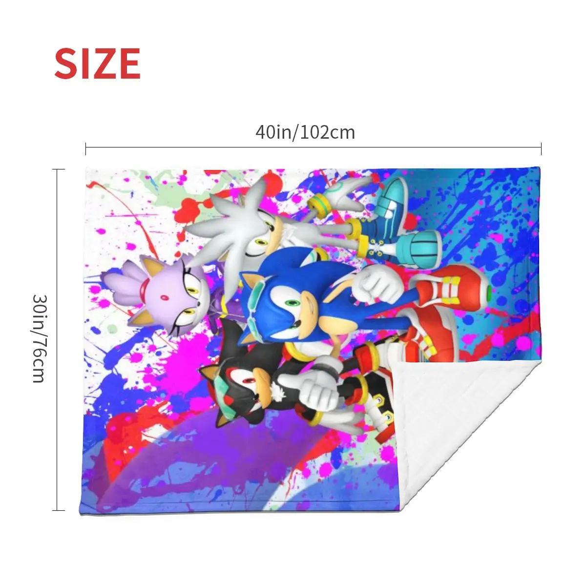 Оригинальное звуковое мягкое плюшевое одеяло 3D Полноразмерное переносное с