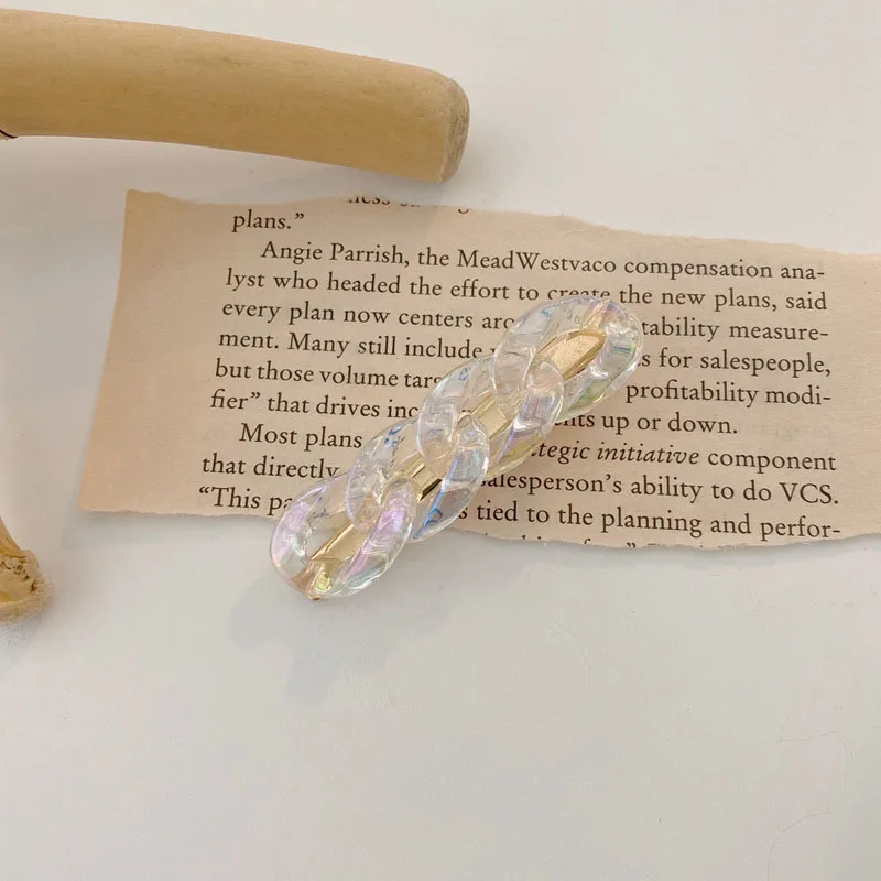 

2021 Woman Girl Mermaid Laser Transparent Irregular Hairpin Hairband Sweet Hairpin Clip Hairpin Fashion Hair Accessories