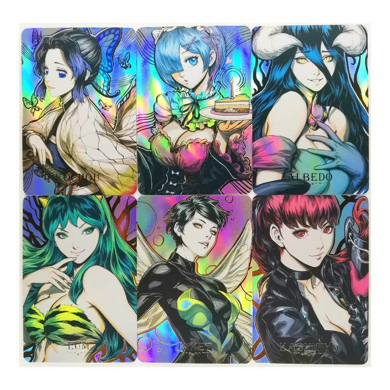 54 unids/set de ACG Anime diosa Demon Slayer Kimetsu No Yaiba No.1, una pieza, juguetes, pasatiempos, coleccionables, tarjetas de colecci&oacute;n de juegos-1