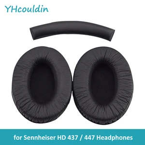 YHcouldin Replacement Ear Pads Suitable for Sennheiser HD 437 Wired Headphones and HD447 Over Ear Headset Ear Cushions Cover