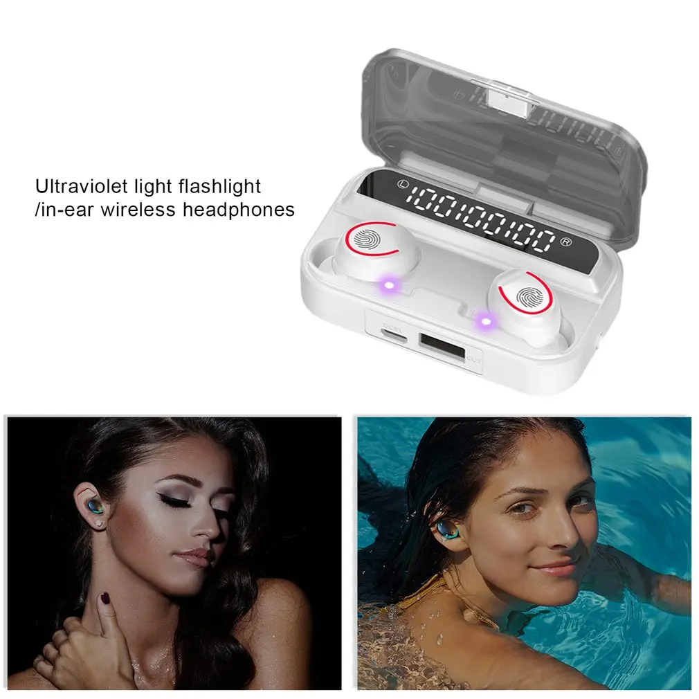 Новый Беспроводной наушники вкладыши TWS Bluetooth 5 0 8D Hi Fi стерео Водонепроницаемый