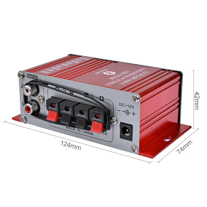 

G8 2CH HI-FI Bluetooth Car Power Amplifier AMP Stereo Digital Player Audio 2CH 18W RMS Music Speaker IR SD USB MP3 FM Radio Car