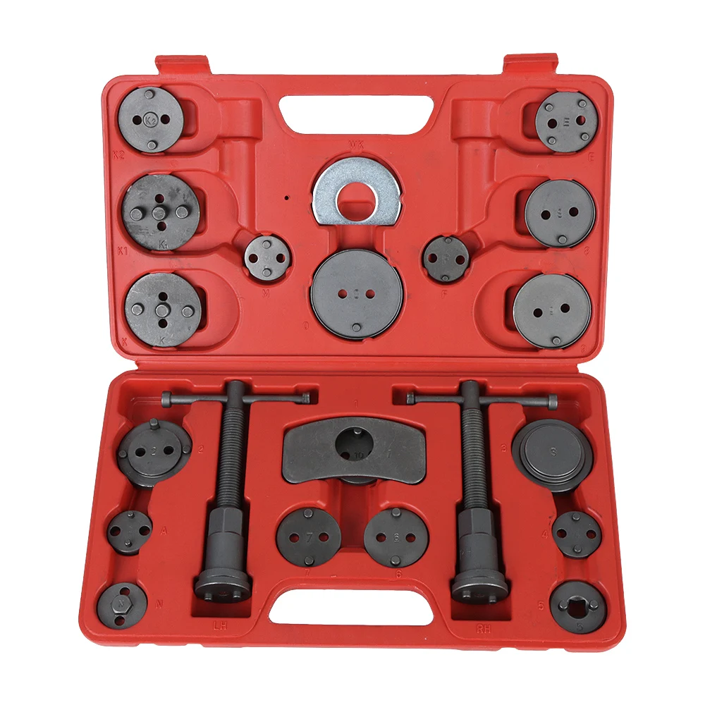 22Pcs Car Disc Brake Caliper Wind Back Piston Compressor Tool Kit For Most Automobiles Garage Repair Tools |