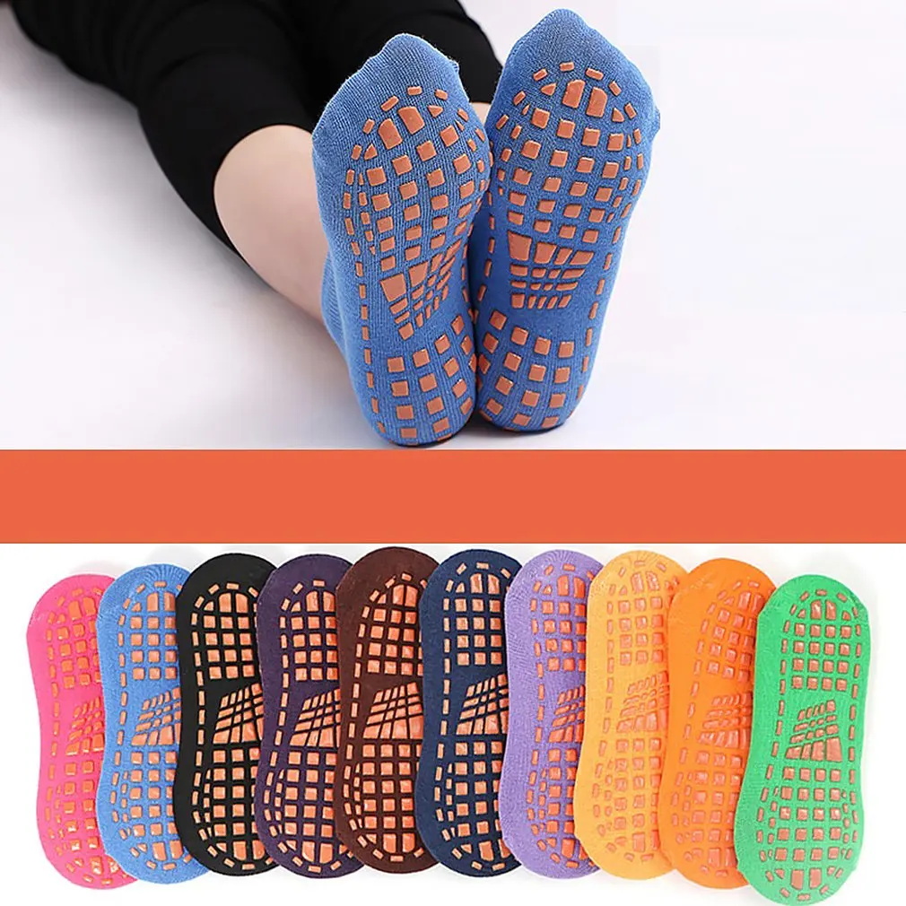 

1 Pair Silicone Fitness Sport Anti-skid Grip Pilates Socks Yoga Socks Non Slip Socks Floor Socks for Kid/Women/Men