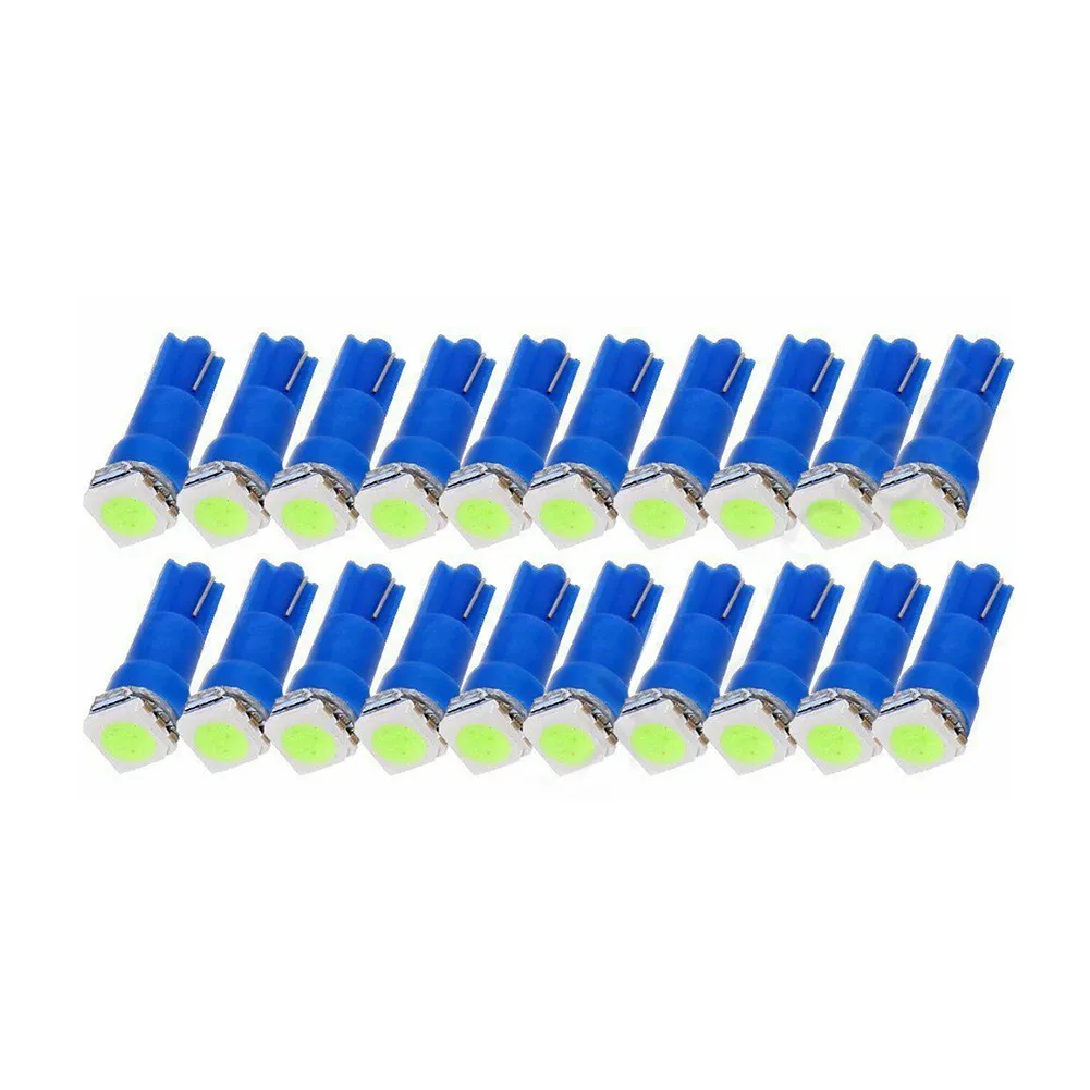 

T5/74 SMD Bulb Ultra Bright Wedge 20pcs/kit Accessories Ice Blue Light