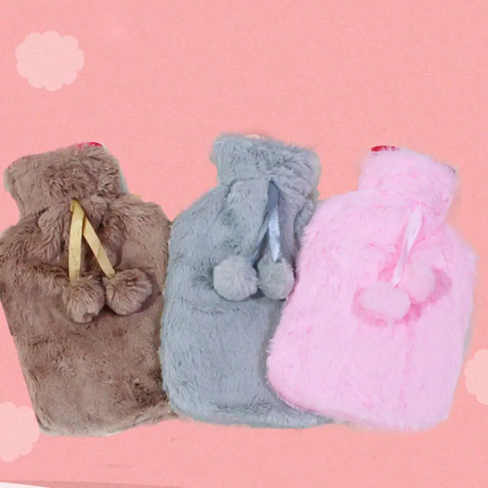 Грелка для рук бутылка горячей воды зимняя плюшевая портативная грелка живота