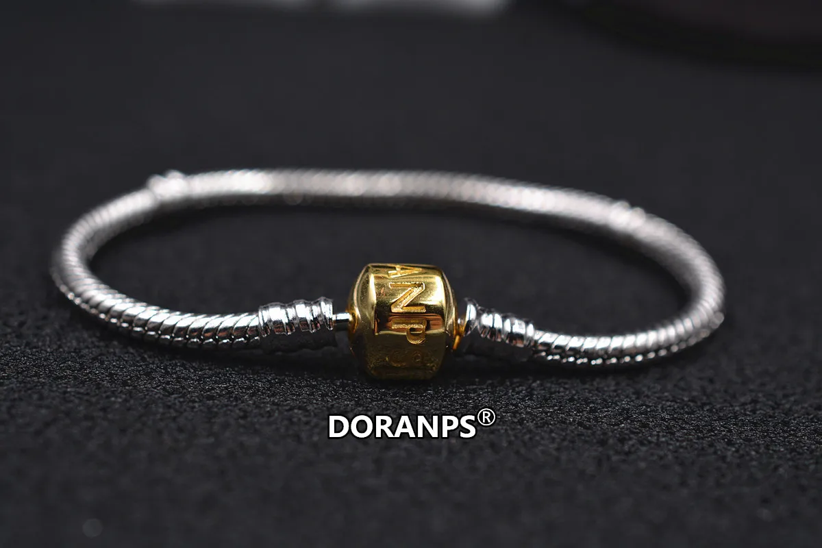 DORANPS ювелирные изделия 100% 925 Шарм браслет для женщин кулон браслеты Изготовление