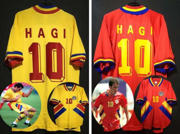 Футболки высокого качества с принтом № 10 HAGI 1994 в стиле ретро униформа 94