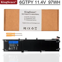 kingsener new 11 4v 97wh 6gtpy laptop battery for dell xps 15 9570 9560 7590 for dell precision 5520 5530 series notebook