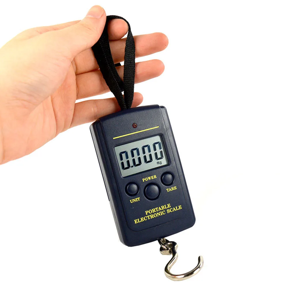 40 кг 20 г Карманные Цифровые кухонные весы подвесной электронный крючок чемодан